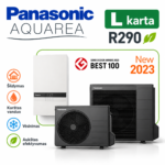 Panasonic Aquarea L Bi-Bloc R290 vienfazis oras–vanduo šilumos siurblys